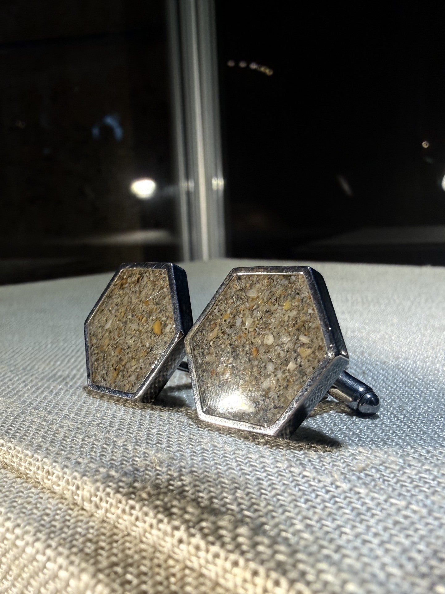Palm Beach Sand Cufflinks - Dune