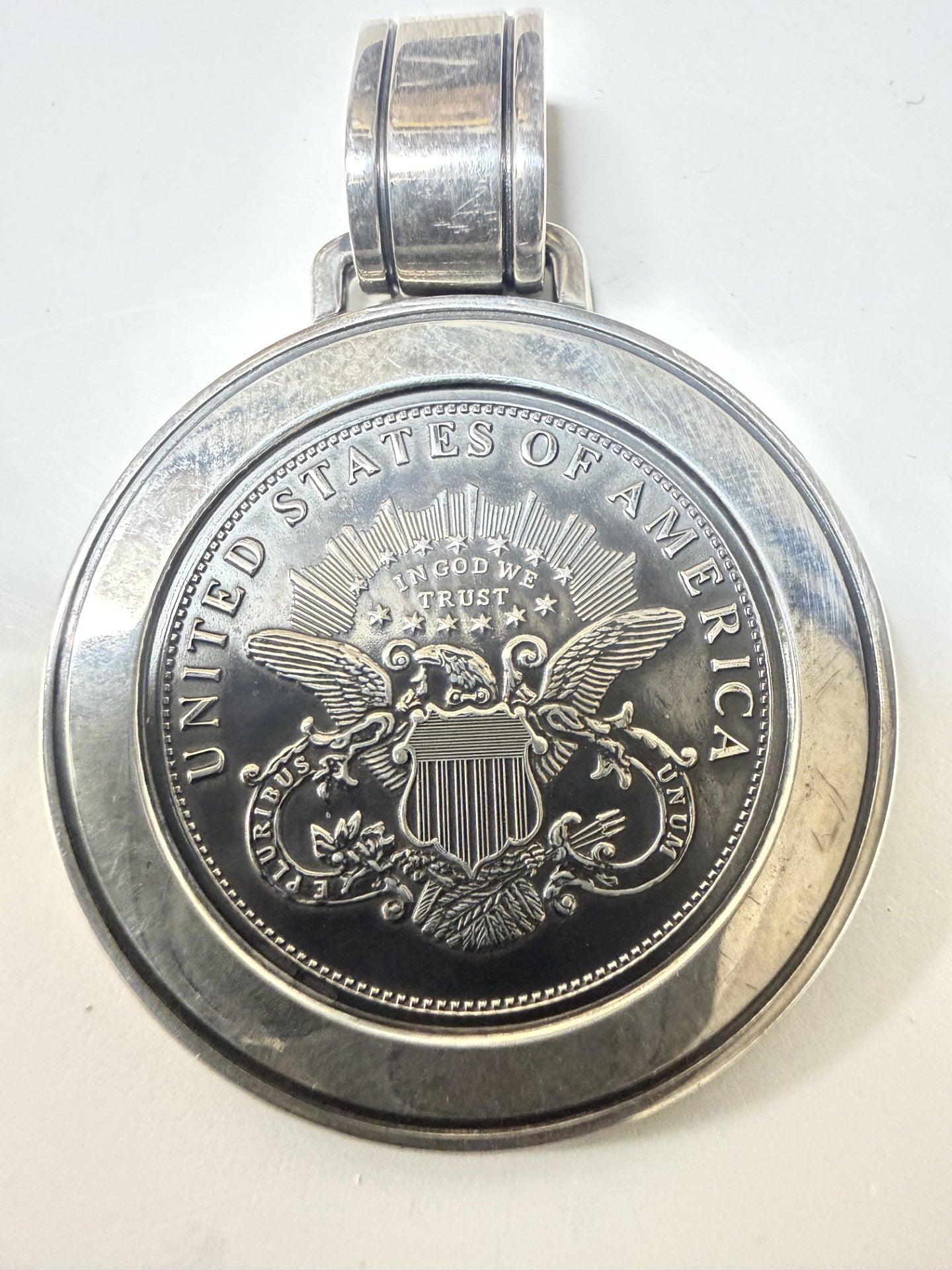 Colby Davis: Military Oxidized Silver Medallion - Large