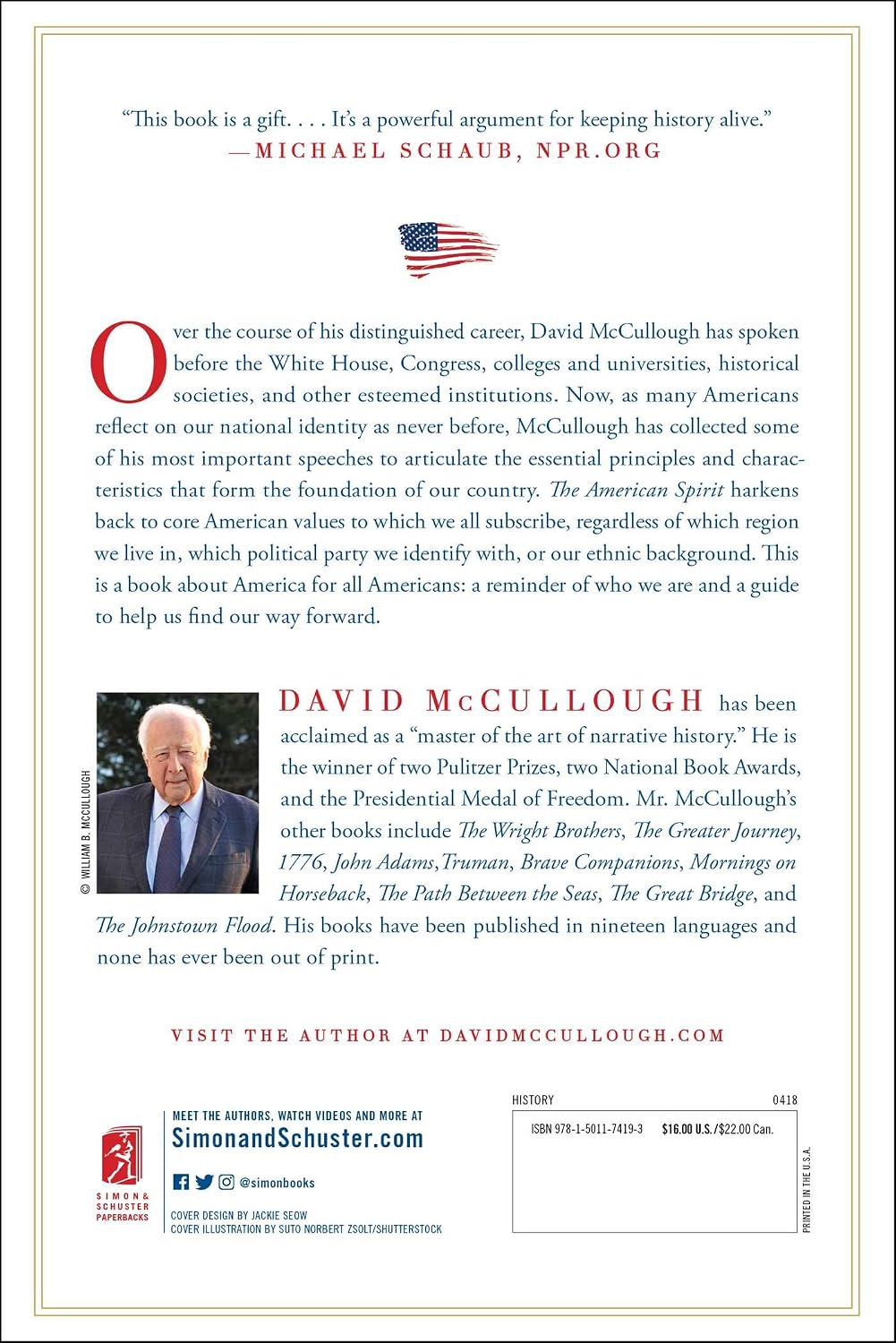 The American Spirit: Who We Are and What We Stand For