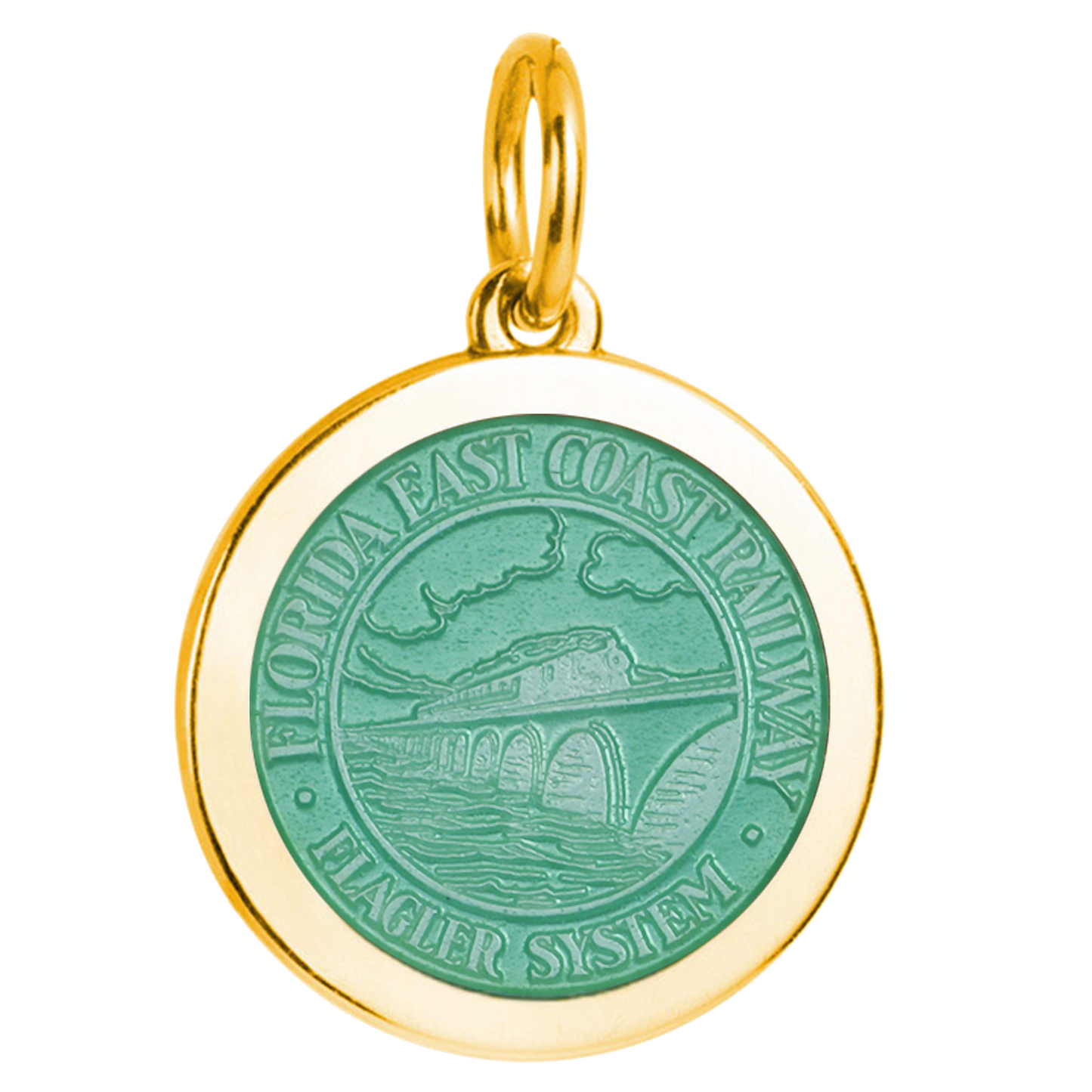 Colby Davis FEC Railway Gold Vermeil Medallion (Medium)