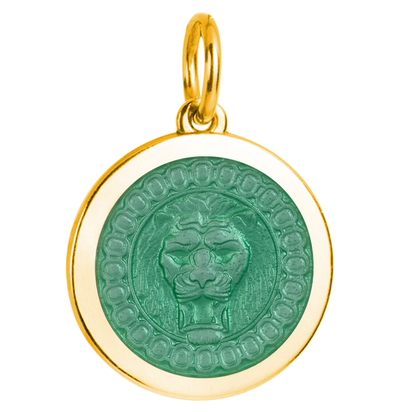 Colby Davis Lion's Head Gold Vermeil Medallion (Medium)