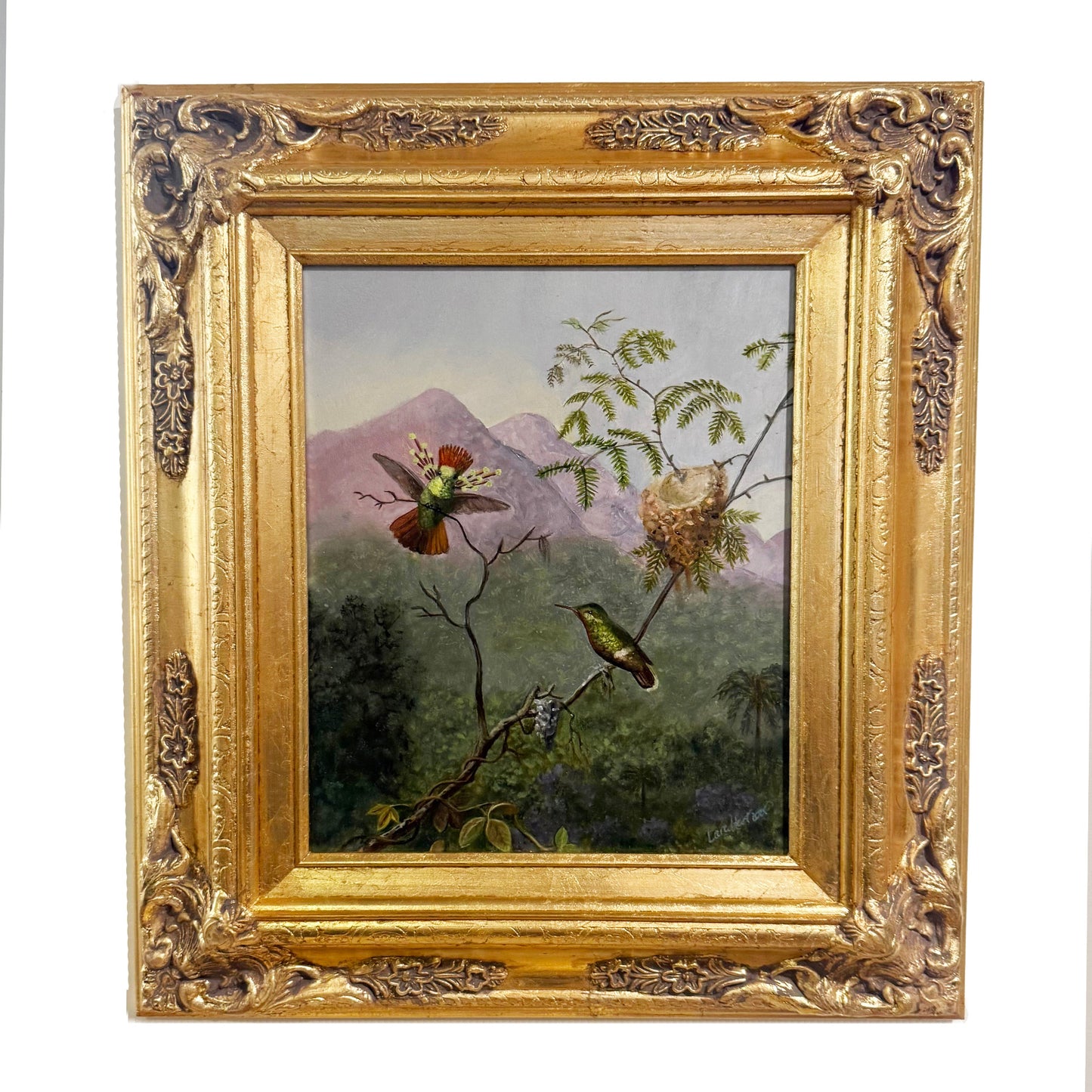 Martin Johnson Heade "Tufted Coquette" Reproduction Painting
