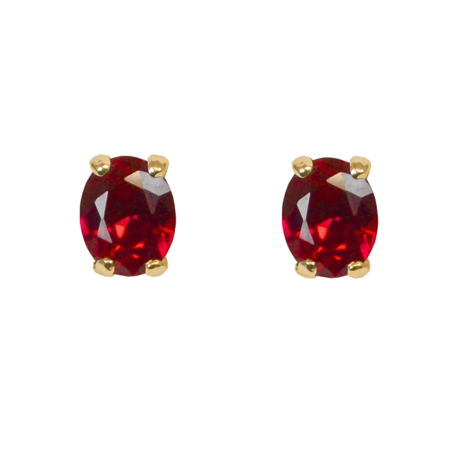 Mary Lily Collection Ruby Stud Earrings