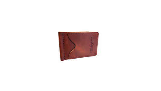 Money Clip Leather Wallet by Rustico