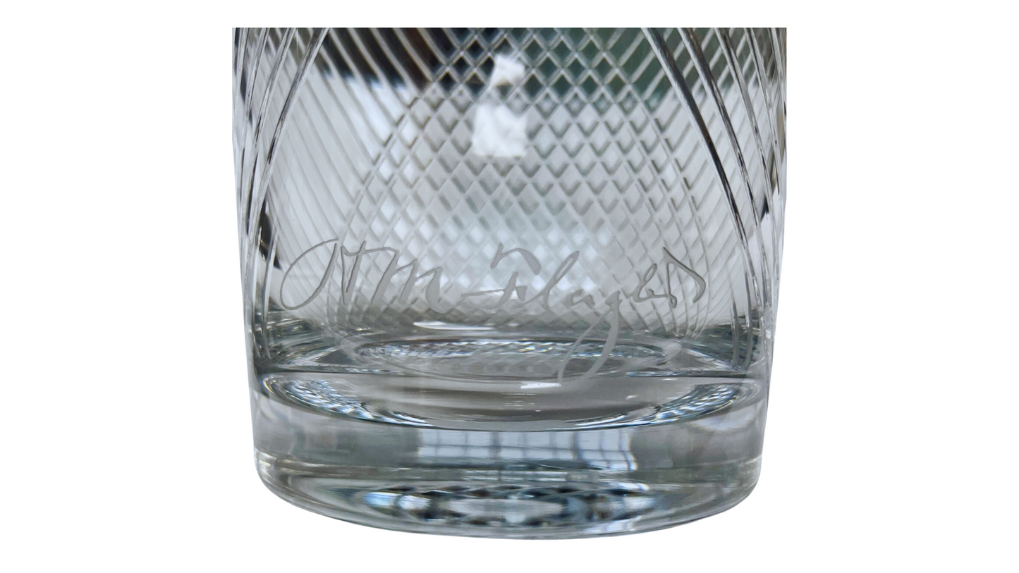 Henry Flagler Signature Cut Glass Decanter