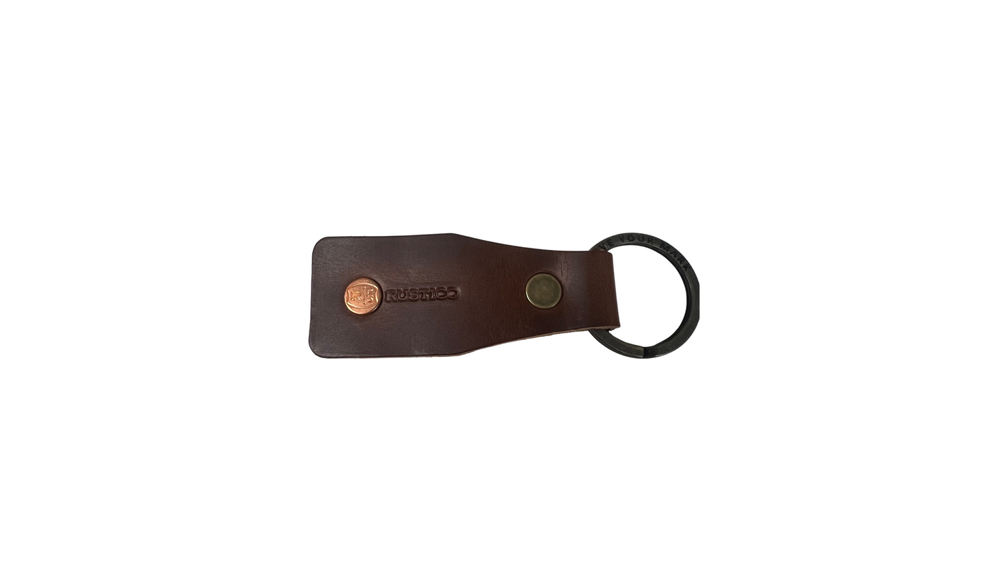 Tag Leather Keychain by Rustico