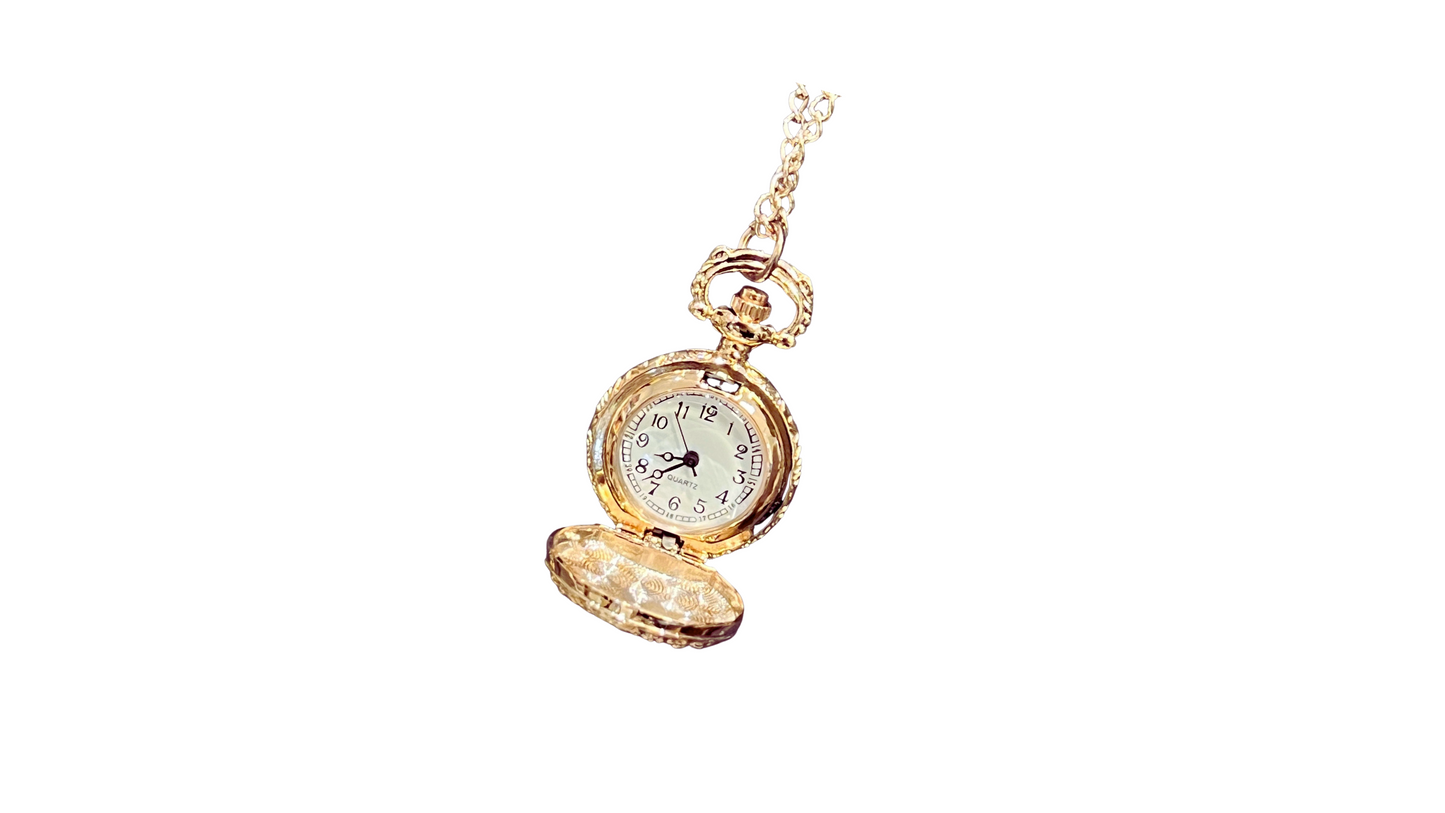 Locket Pocket Watch Necklace