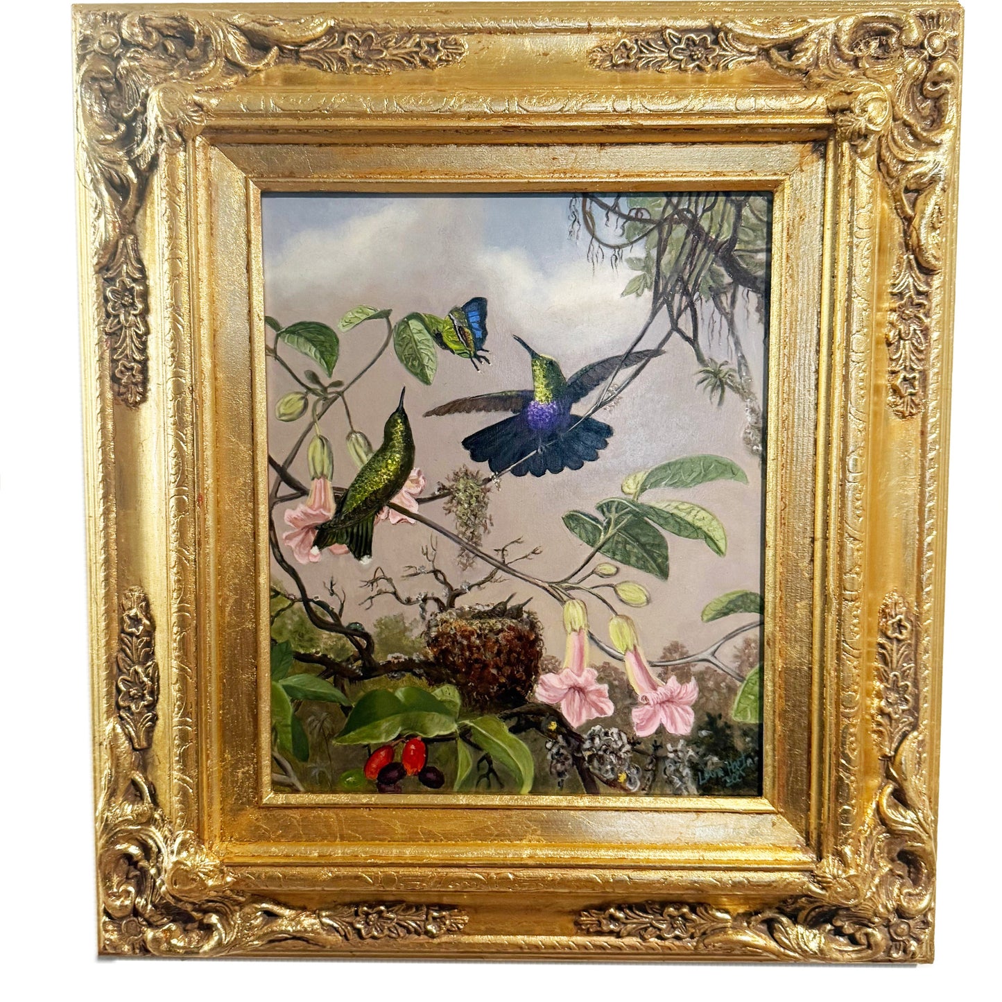 Martin Johnson Heade "Fork-tailed Woodnymph" - Heade Reproduction