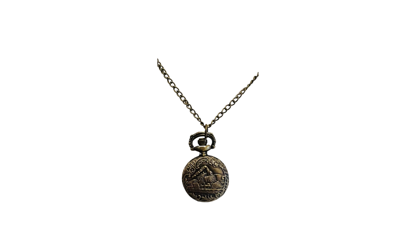 Locket Pocket Watch Necklace