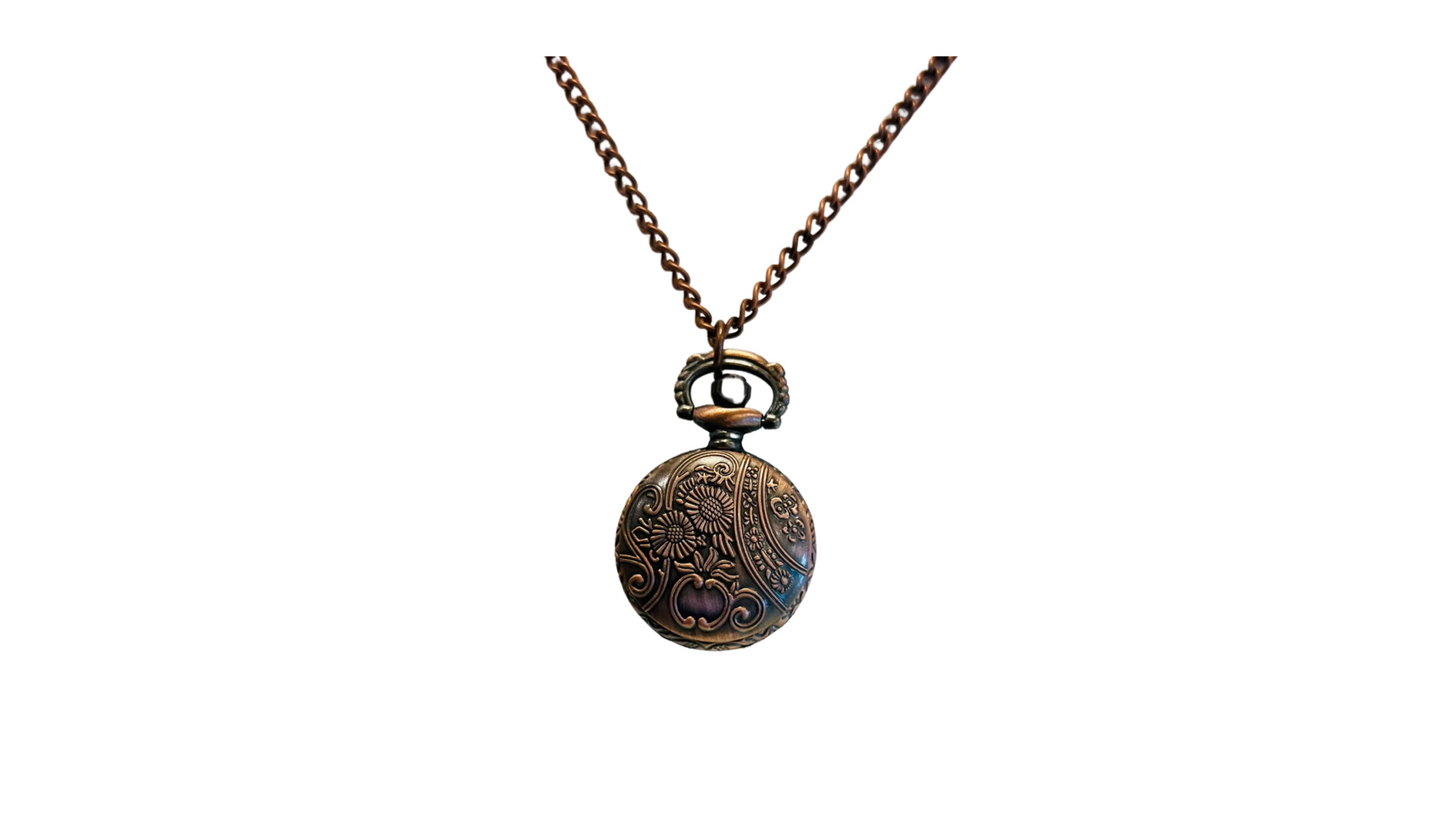 Locket Pocket Watch Necklace