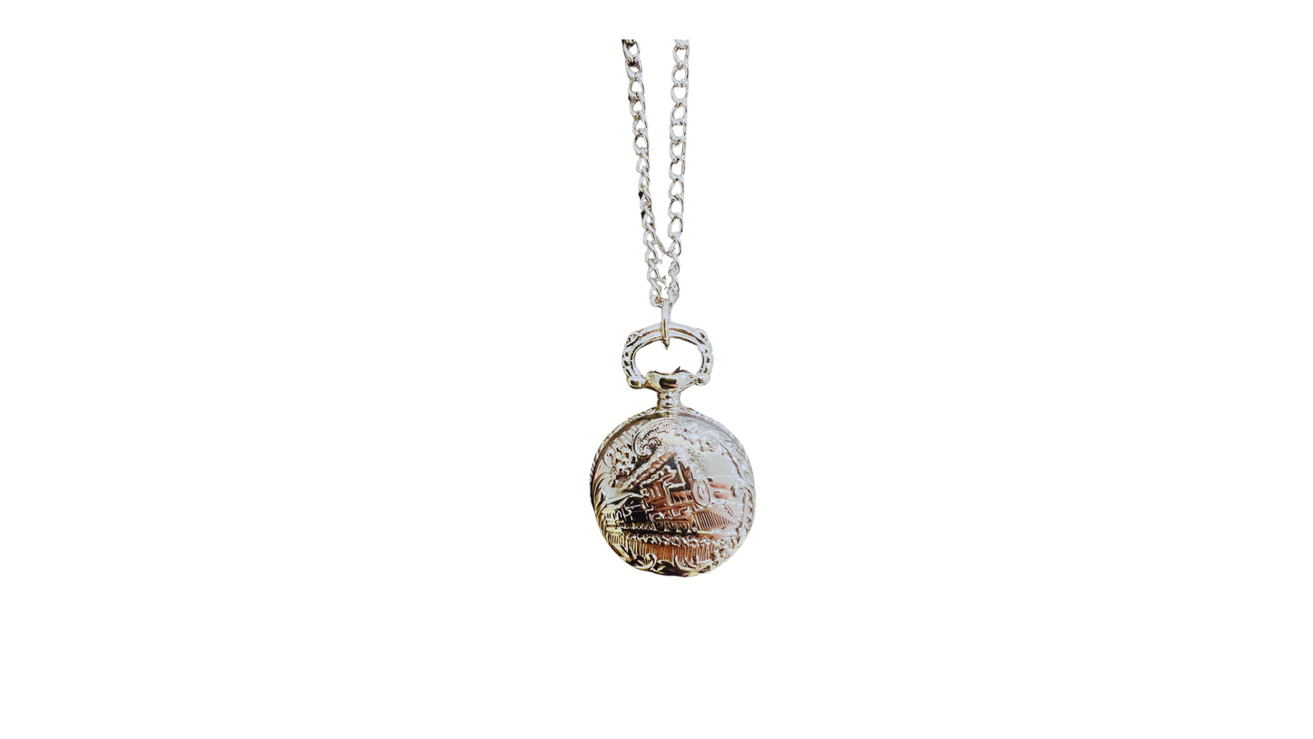 Locket Pocket Watch Necklace