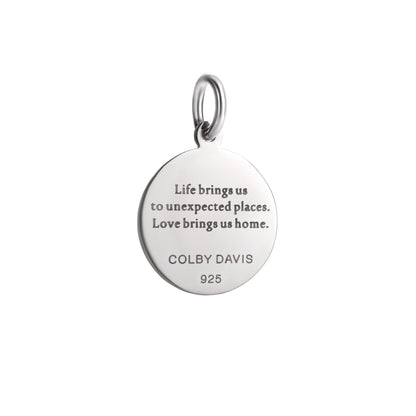Colby Davis: Compass Rose Silver Pendant - Medium