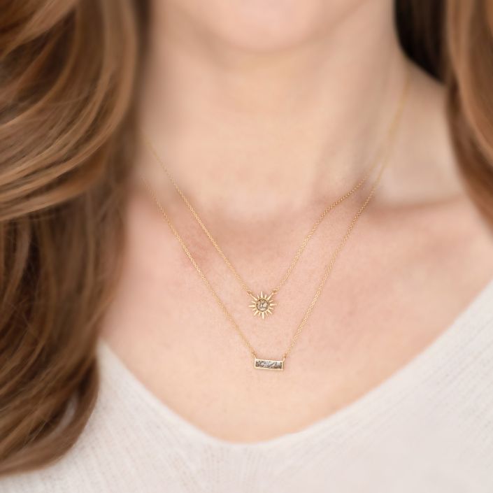 Delicate Golden Sand Necklace - Dune