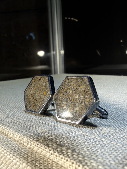 Palm Beach Sand Cufflinks - Dune