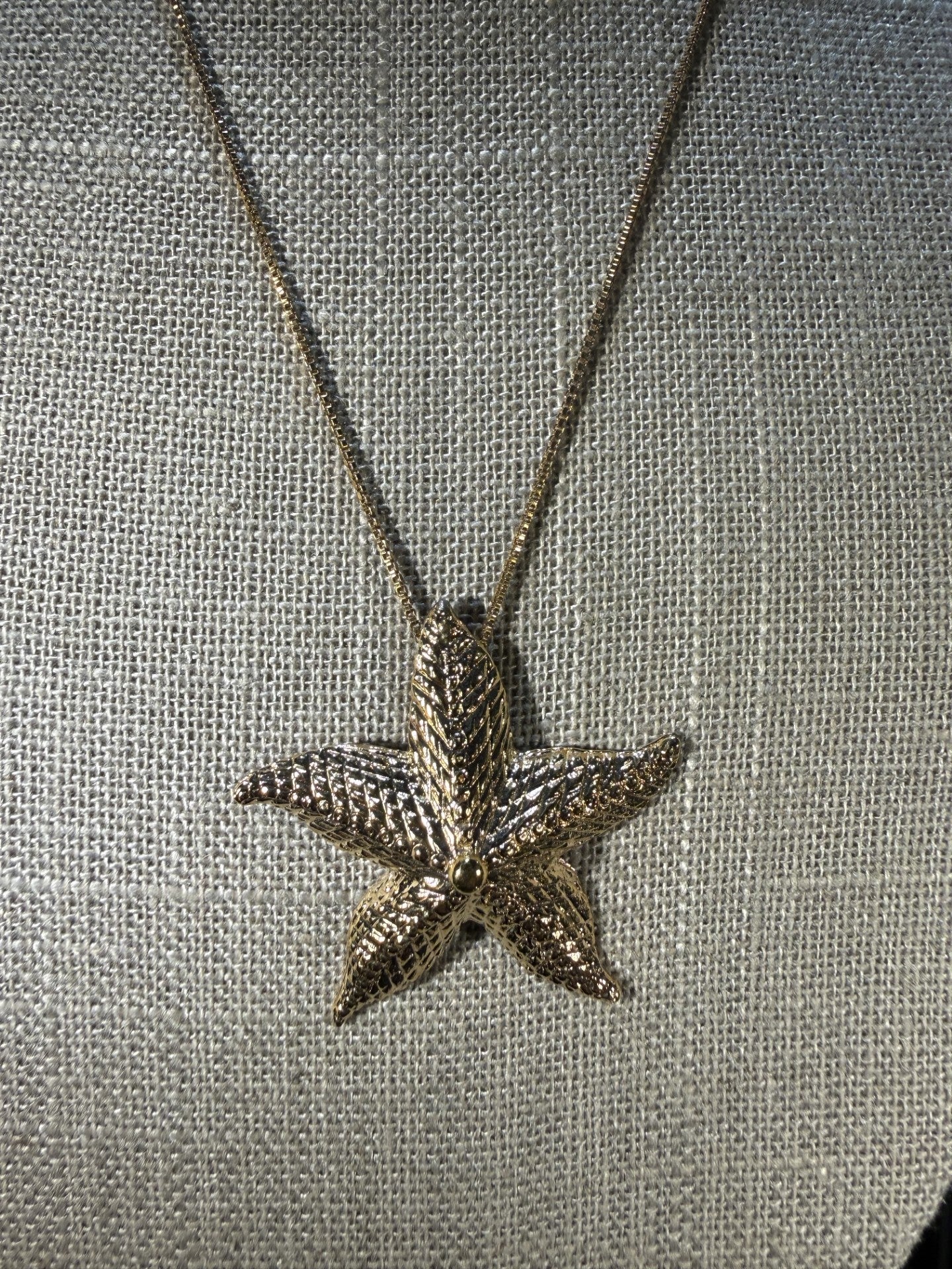 Silver Starfish Necklace - Large