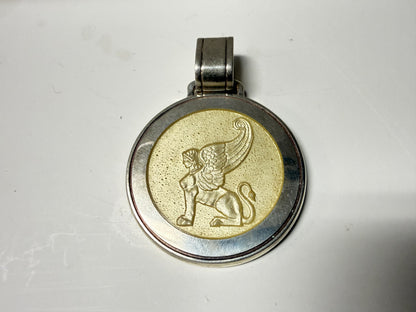 Colby Davis: Winged Sphinx Silver Medallion - Large
