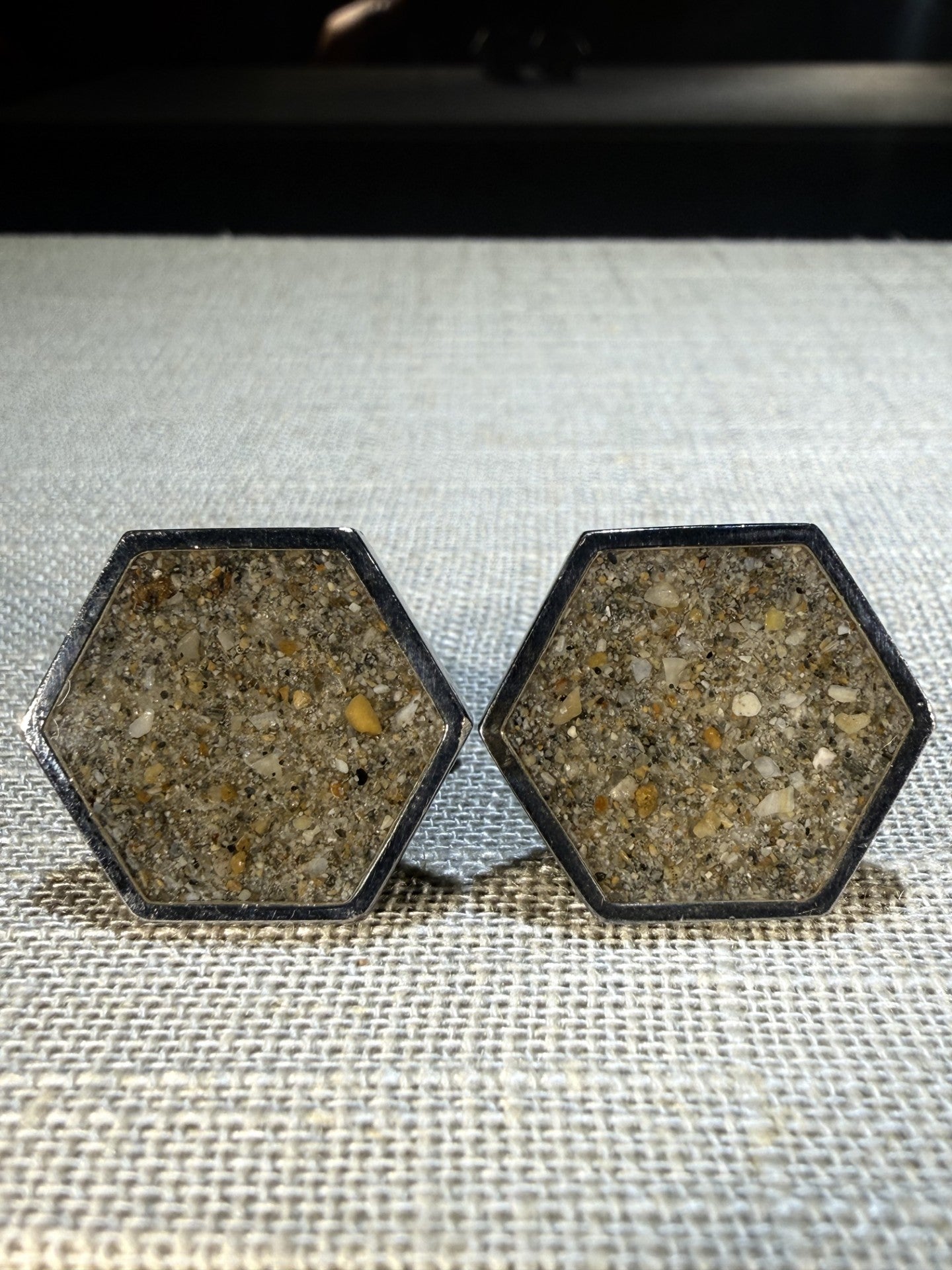 Palm Beach Sand Cufflinks - Dune