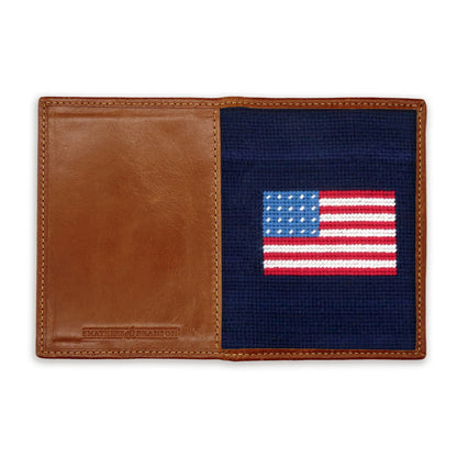 American Flag Passport Case (Dark Navy)