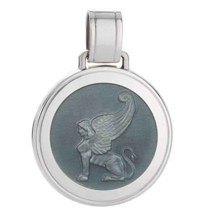 Colby Davis: Winged Sphinx Silver Medallion - Large