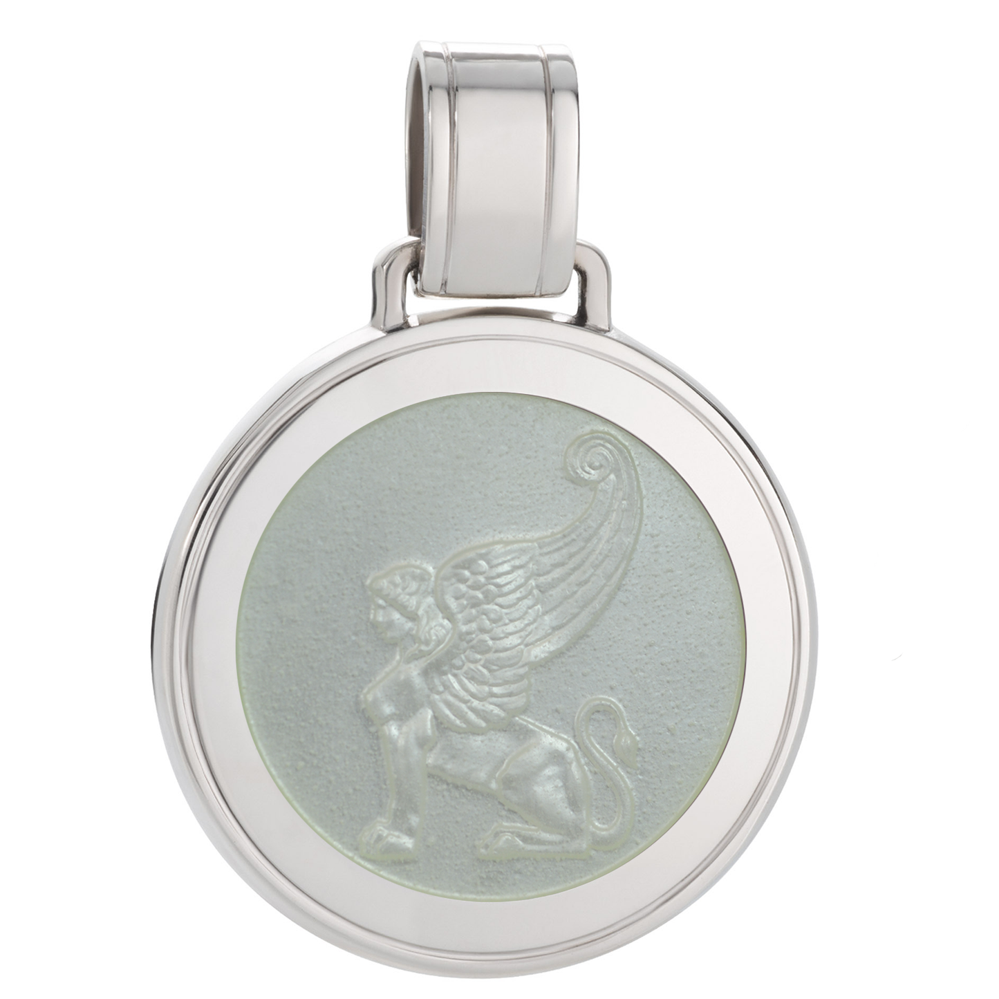 Colby Davis Winged Sphinx Silver Medallion (Large)