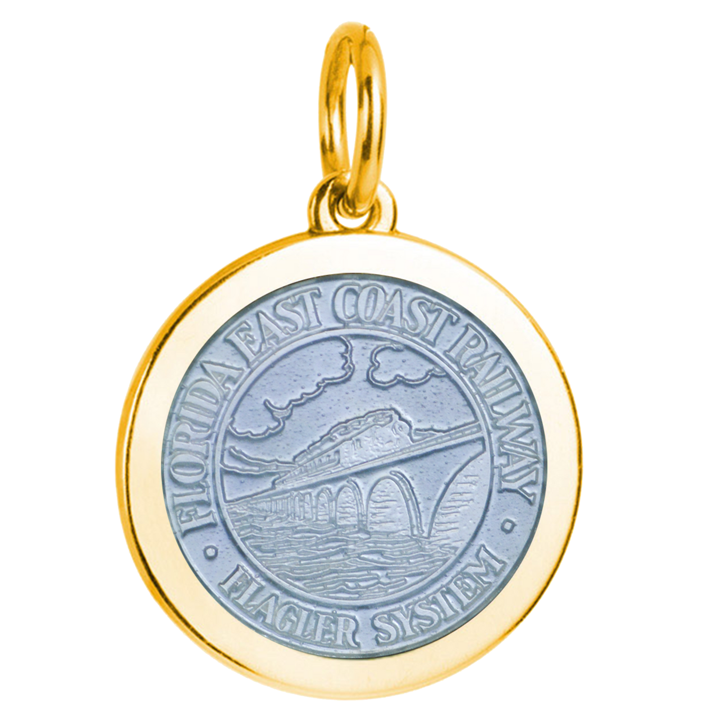 Colby Davis FEC Railway Gold Vermeil Medallion (Medium)