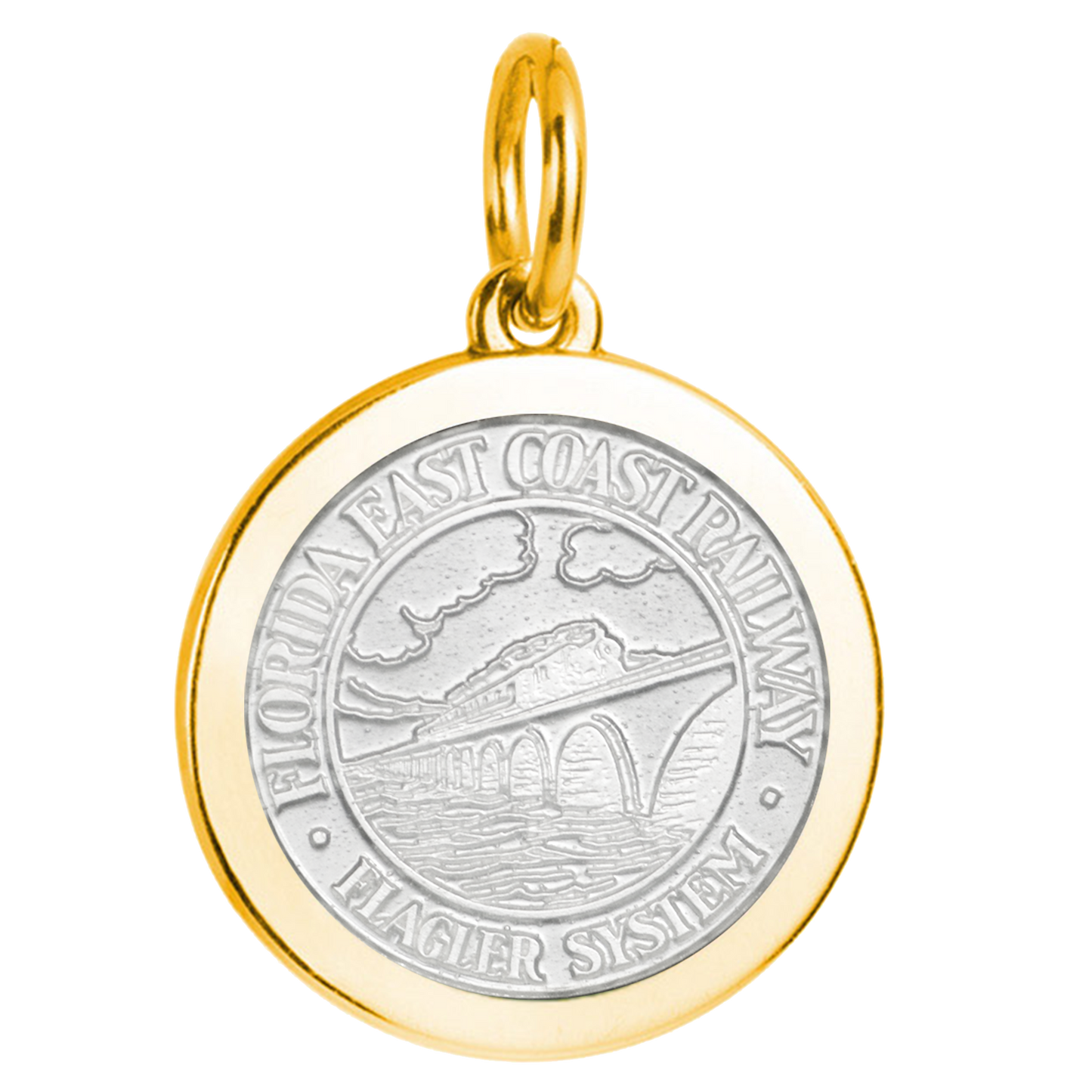 Colby Davis FEC Railway Gold Vermeil Medallion (Medium)