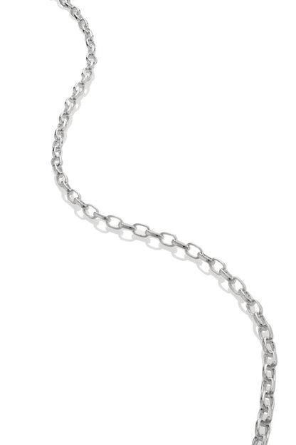Colby Davis Chain: Silver Petite Rolo 18"