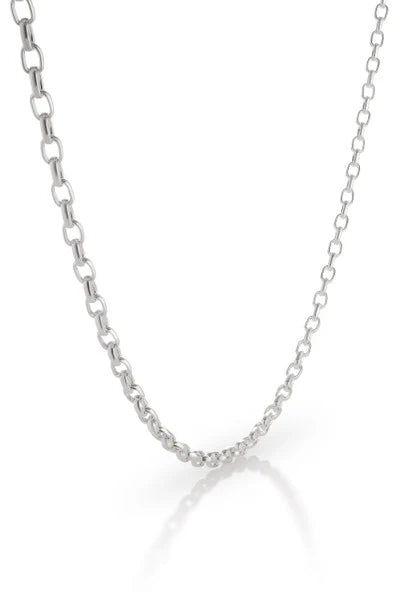 Colby Davis Chain: Silver Petite Rolo 18"