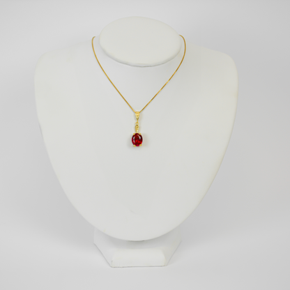 Mary Lily Collection Ruby Pendant