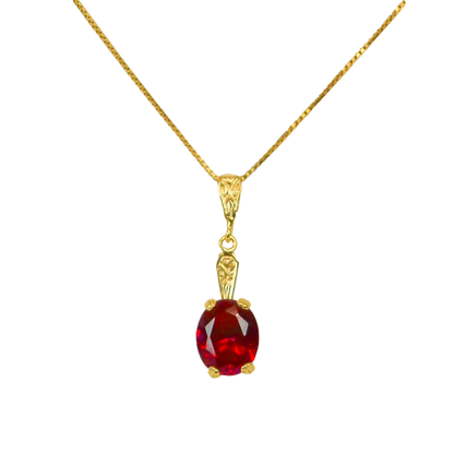 Mary Lily Collection Ruby Pendant
