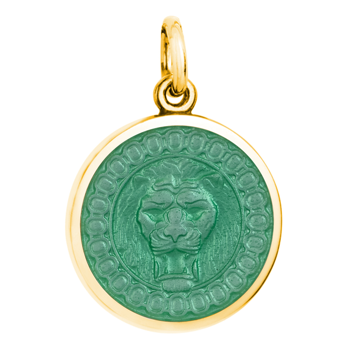Colby Davis Lion's Head Gold Vermeil Medallion (Small)