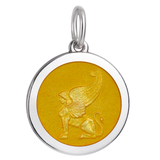 Colby Davis Winged Sphinx Silver Medallion (Medium)