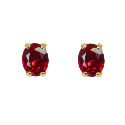 Mary Lily Collection Ruby Stud Earrings