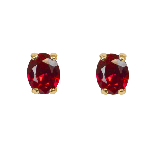 Mary Lily Collection Ruby Stud Earrings