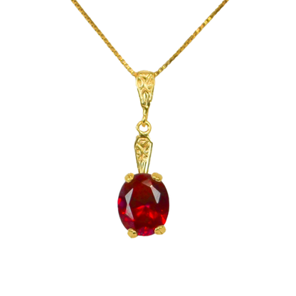 Mary Lily Collection Ruby Pendant