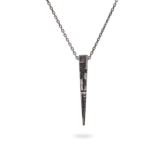 Oxidized Silver Tribal Necklace