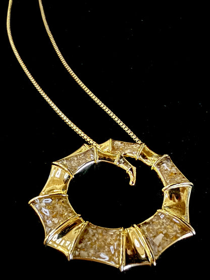 Gold Sand Brooch and Necklace - Dune x Breedlove