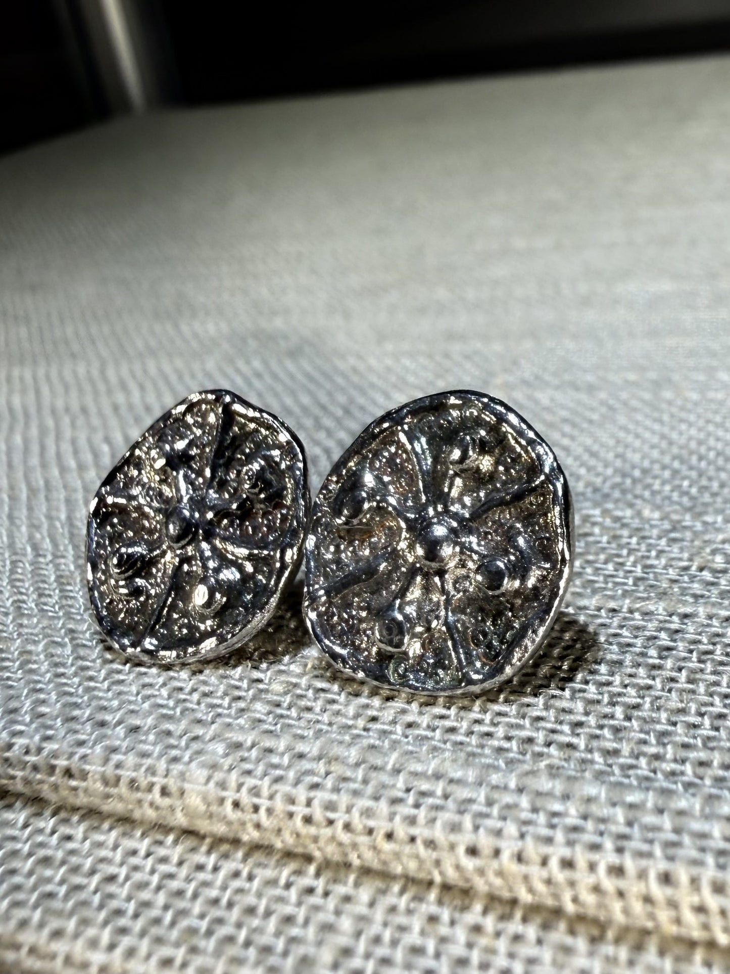 Sand Dollar Medium Stud Earrings