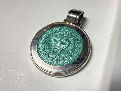 Colby Davis: Lion Head Silver Medallion - Large