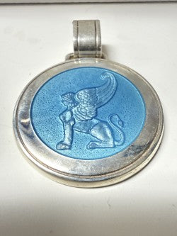 Colby Davis: Winged Sphinx Silver Medallion - Large