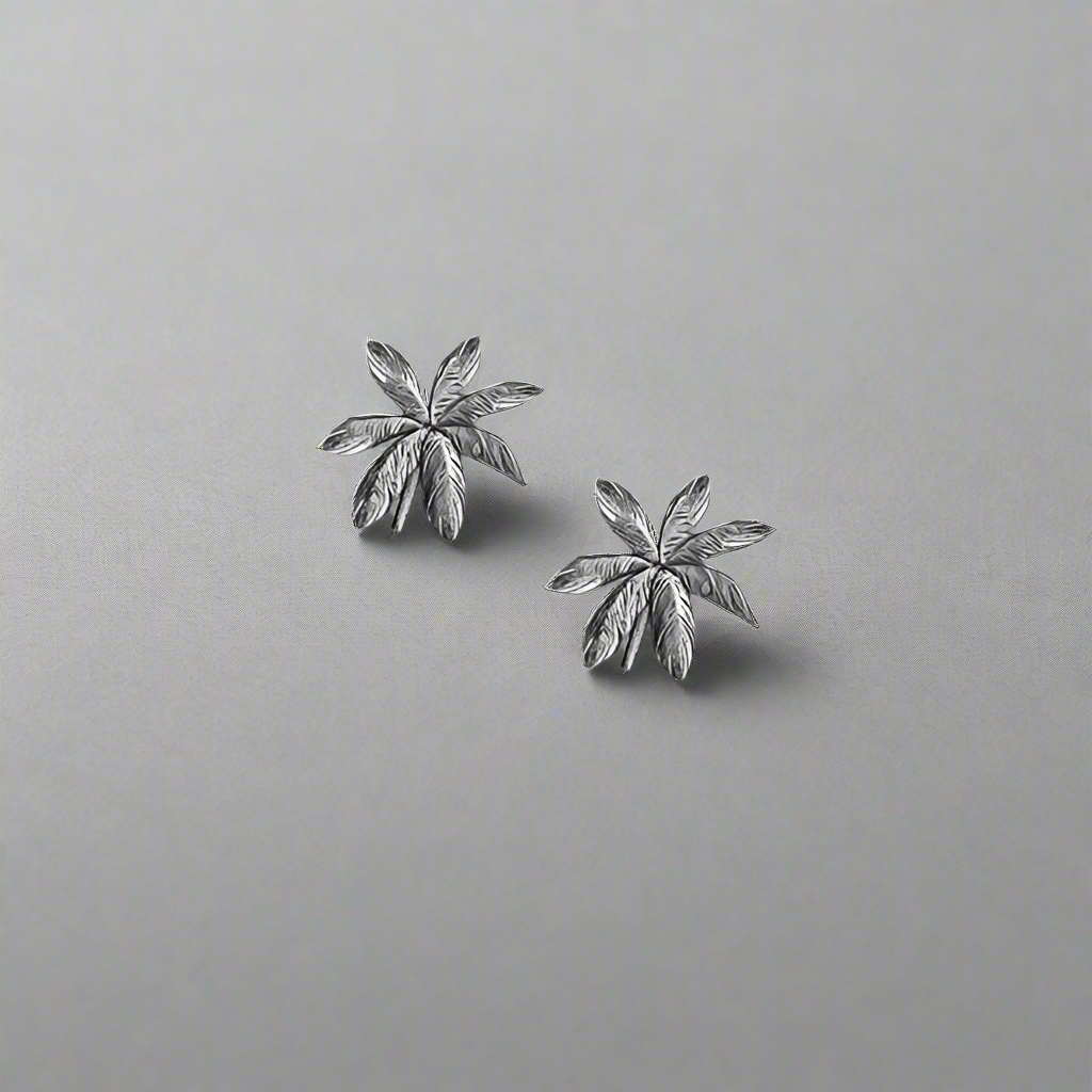 Key West Palm Stud Earrings
