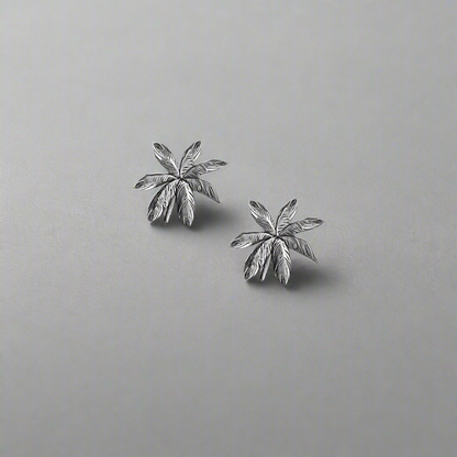 Key West Palm Stud Earrings