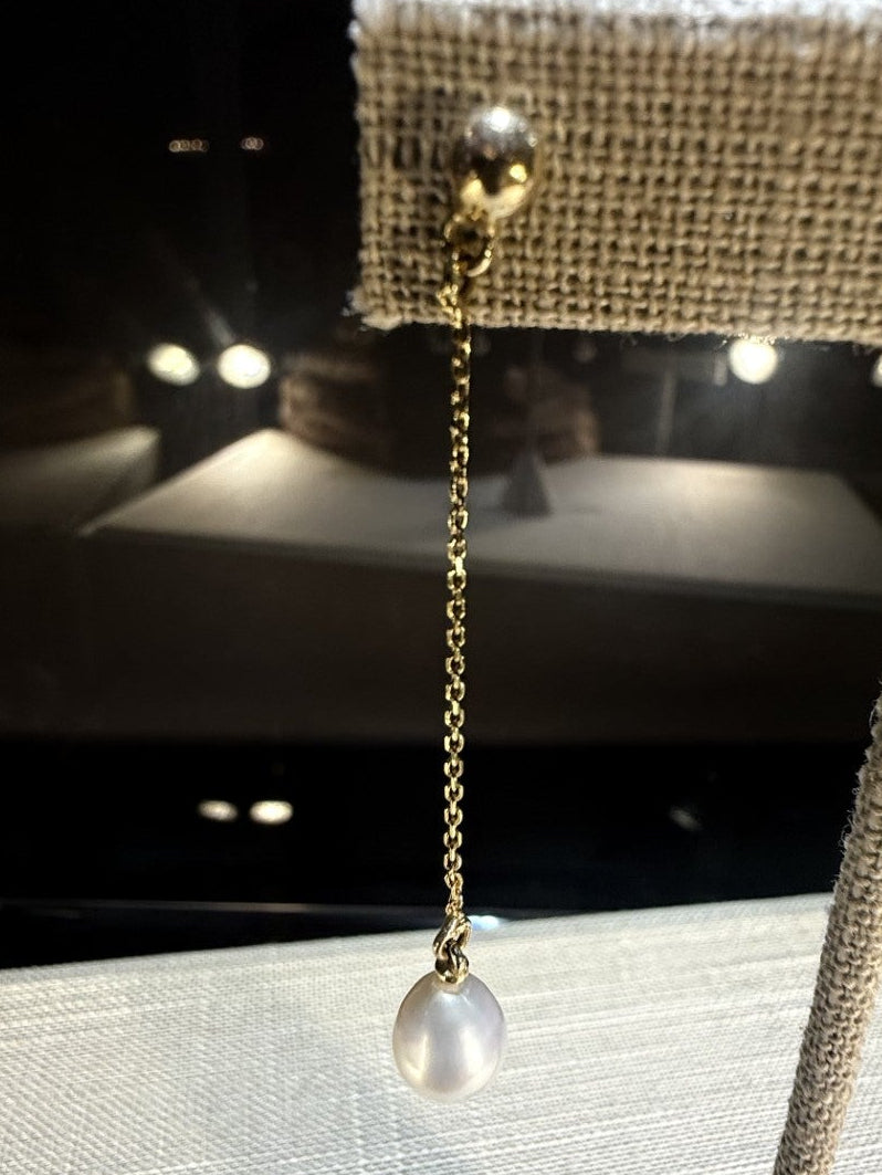 Chain Pearl Earrings