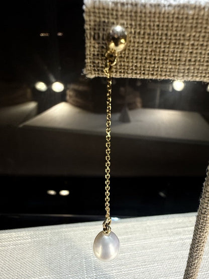 Chain Pearl Earrings