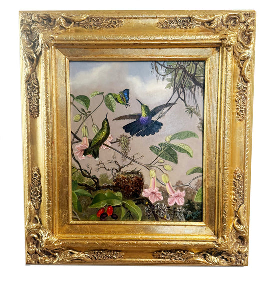 Martin Johnson Heade "Fork-tailed Woodnymph" - Heade Recomposition