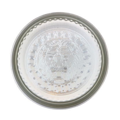 Flagler lion design on clear paperweight 