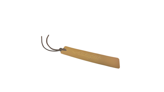 Embossed Leather bookmark by Rustico